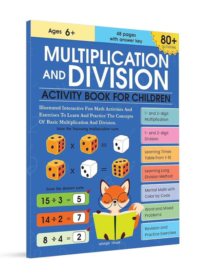 Multiplication and Division Activity Book  For Children (পেপারব্যাক) | Multiplication and Division Activity Book  For Children (Paperback)