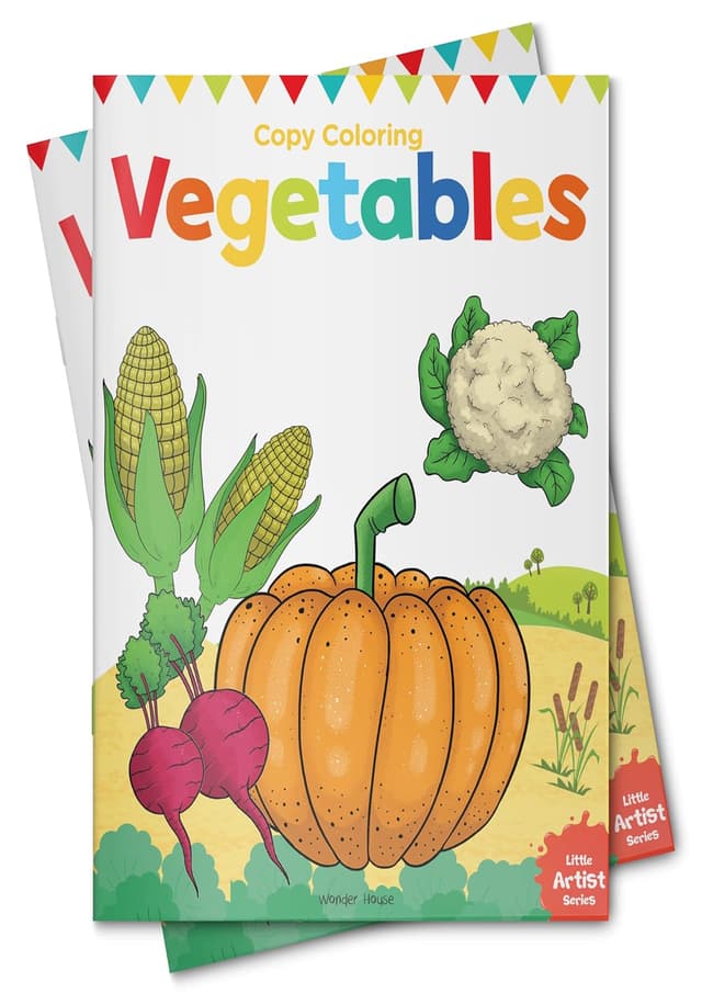 Copy Coloring Vegetables | Copy Coloring Vegetables