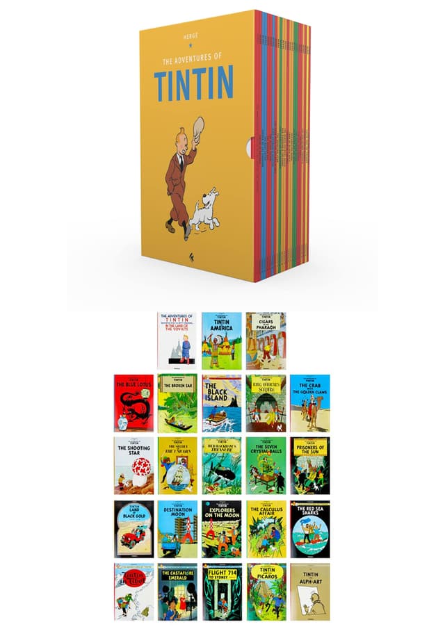 TINTIN Boxed Set 23 Titles (পেপারব্যাক) | TINTIN Boxed Set 23 Titles (Paperback)