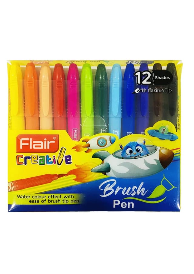 Flair Creative Brush Pen Set 12 Pcs | 