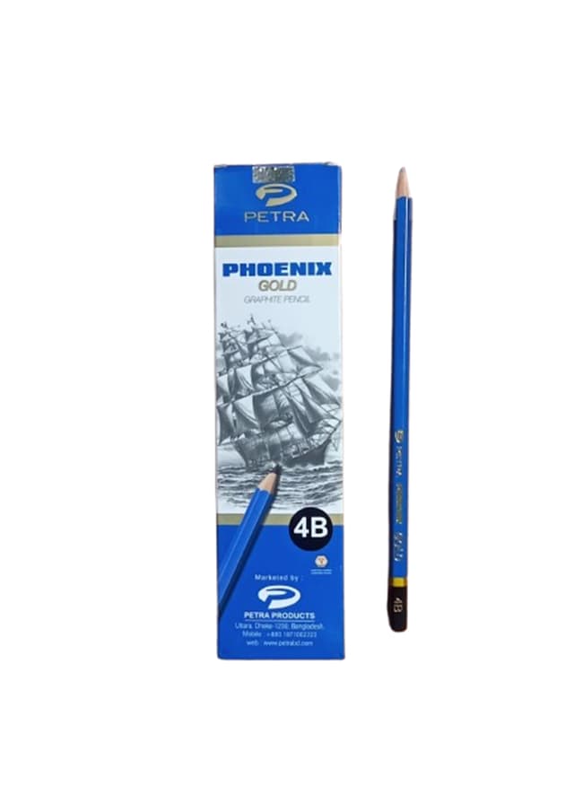 Petra Phoenix Gold Graphite Pencil 4B Per Each | 