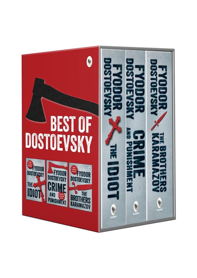 The Best of Dostoevsky Boxed Set - Crime and Punishment | The Idiot | Brothers Karamazov (পেপারব্যাক) | The Best of Dostoevsky Boxed Set - Crime and Punishment | The Idiot | Brothers Karamazov (Paperback)