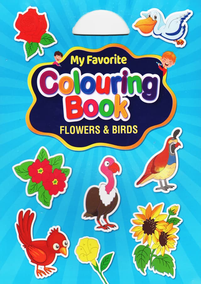 My Favorite Colouring Book - FLOWERS & BIRDS (পেপারব্যাক) | My Favorite Colouring Book - FLOWERS & BIRDS (Paperback)