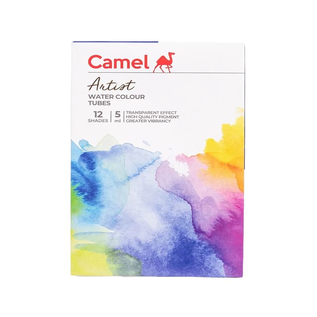 Camel Artist Water Colour Tubes 12 Shades 5ml (1304731) | 
