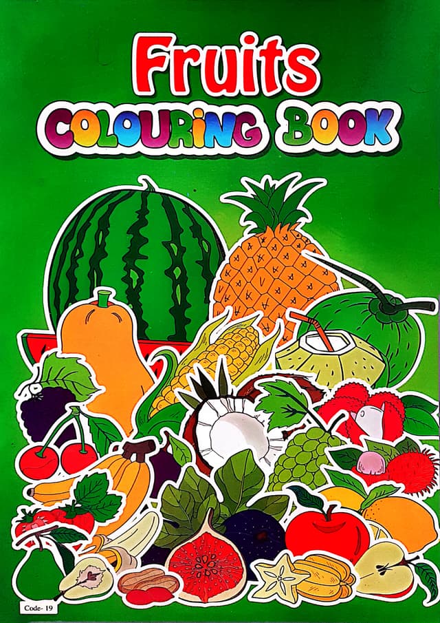 Fruits Colouring Book (Code-19) (পেপারব্যাক) | Fruits Colouring Book (Code-19) (Paperback)