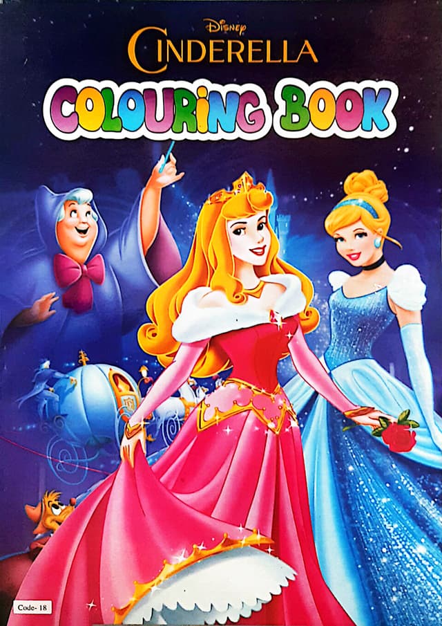 Disney Cinderella Colouring Book (Code-18) (পেপারব্যাক) | Disney Cinderella Colouring Book (Code-18) (Paperback)