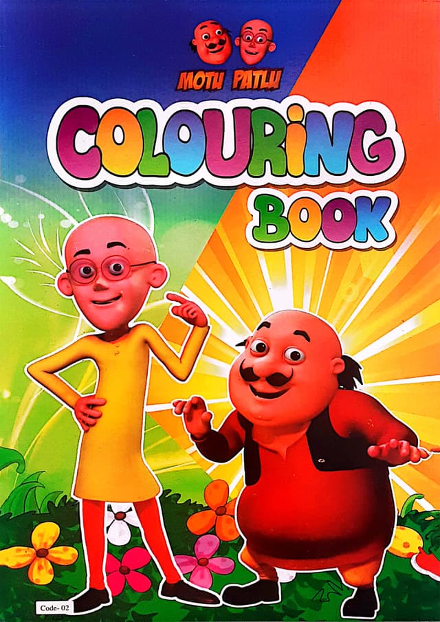 Motu Patlu Colouring Book (Code-02) (পেপারব্যাক) | Motu Patlu Colouring Book (Code-02) (Paperback)