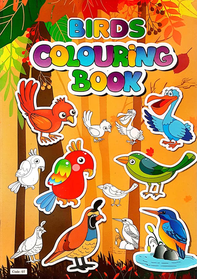 Birds Colouring Book (Code-07) (পেপারব্যাক) | Birds Colouring Book (Code-07) (Paperback)
