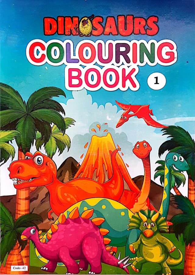 Dinosaurs Colouring Book 1 (Code-42) (পেপারব্যাক) | Dinosaurs Colouring Book 1 (Code-42) (Paperback)