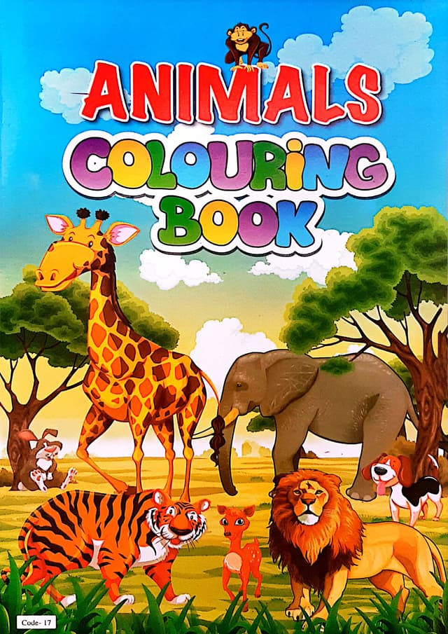Animals Colouring Book (Code-17) (পেপারব্যাক) | Animals Colouring Book (Code-17) (Paperback)