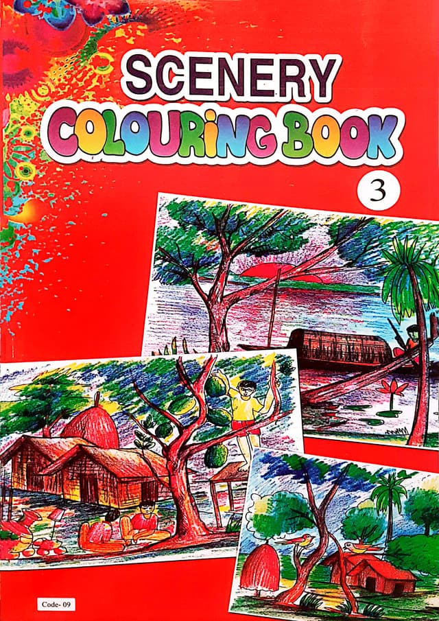Scenery Colouring Book 3 (Code-09) (পেপারব্যাক) | Scenery Colouring Book 3 (Code-09) (Paperback)