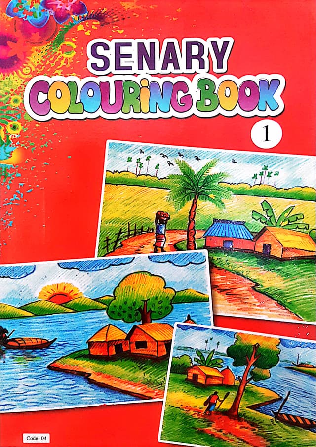 Scenery Colouring Book 1 (Code-04) (পেপারব্যাক) | Scenery Colouring Book 1 (Code-04) (Paperback)