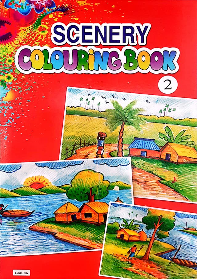 Scenery Colouring Book 2 (Code-06) (পেপারব্যাক) | Scenery Colouring Book 2 (Code-06) (Paperback)