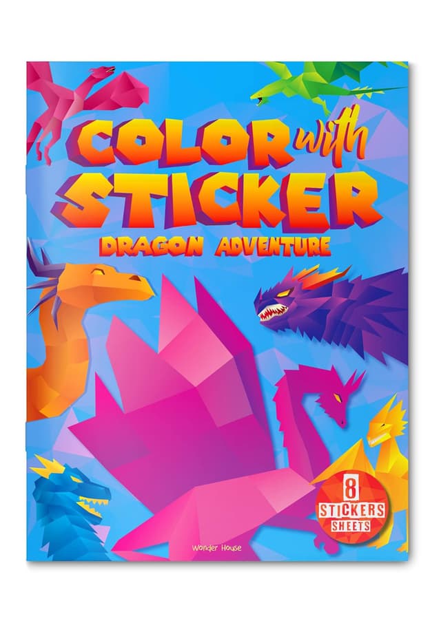 Color with sticker: Dragon Adventure (পেপারব্যাক) | Color with sticker: Dragon Adventure (Paperback)