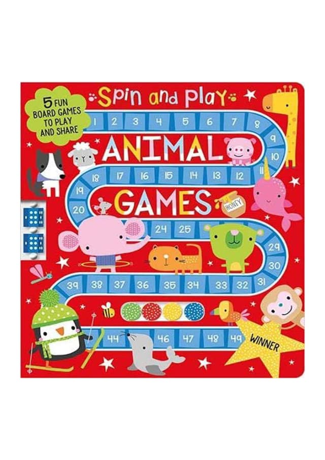 Spin And Play: Animal Games (হার্ডকভার) | Spin And Play: Animal Games (Hardcover)