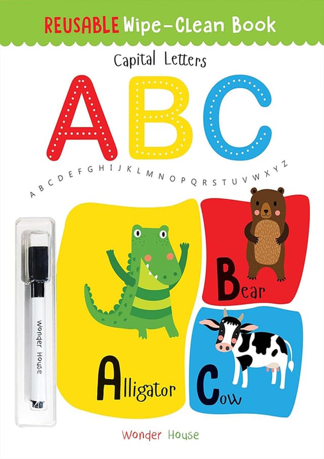 Reusable Wipe And Clean Book: Capital Letters (পেপারব্যাক) | Reusable Wipe And Clean Book: Capital Letters (Paperback)