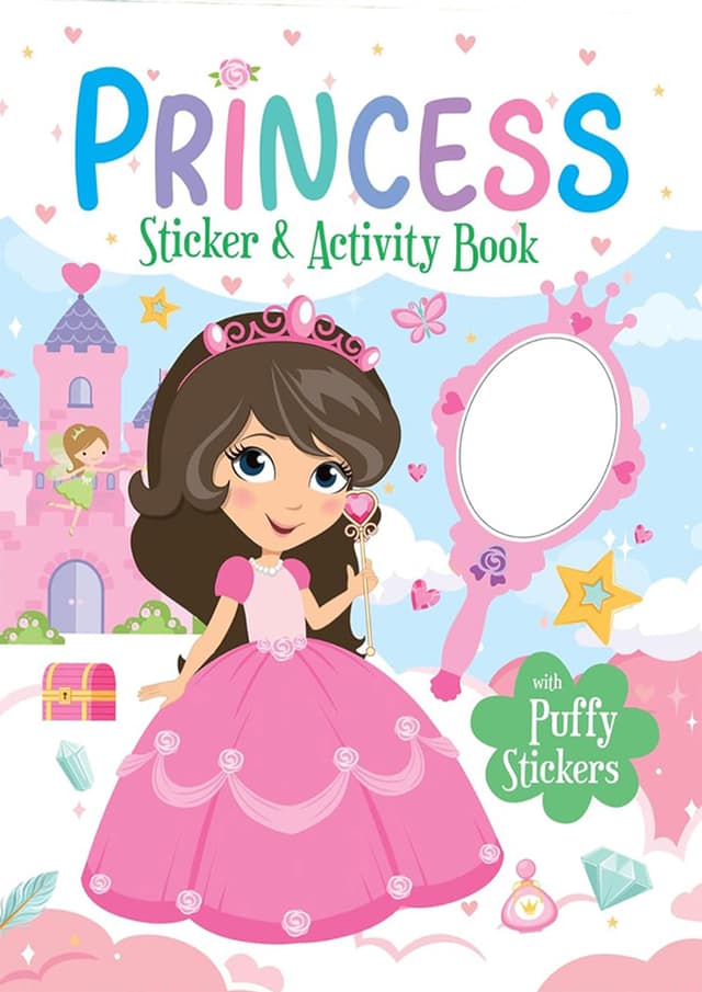 Princess Sticker & Activity Book - Puffy Stickers (পেপারব্যাক) | Princess Sticker & Activity Book - Puffy Stickers (Paperback)