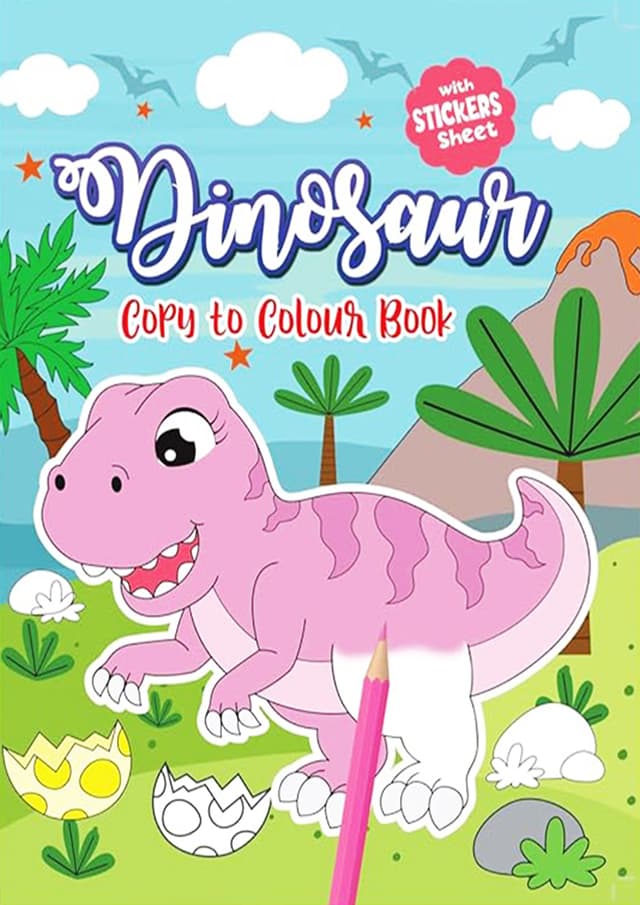 Dinosaur - Copy Colouring Book (পেপারব্যাক) | Dinosaur - Copy Colouring Book (Paperback)
