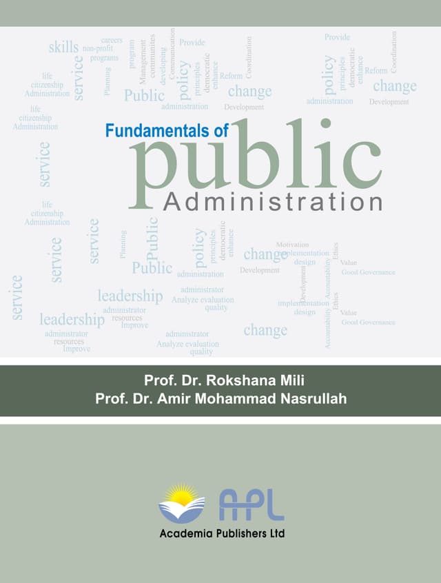 Fundamentals of Public Administration (পেপারব্যাক) | Fundamentals of Public Administration (Paperback)