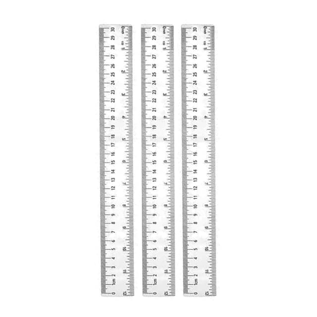 Gxin Transparent Scale 12 Inch Per Each | 