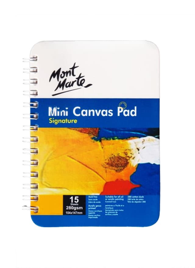 Mont Marte Mini Canvas Pad Signature 15 Sheet - 104*147mm | 