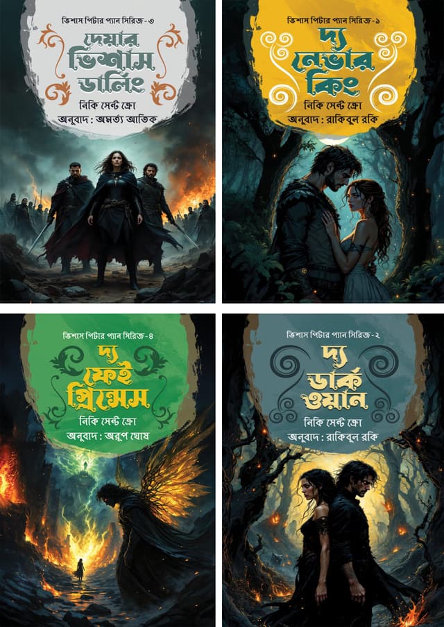 ভিশাস পিটার প্যান সিরিজ ৪টি বই একত্রে (হার্ডকভার) | Vishas Pitar Pan Series 4Ti boi Akotre (Hardcover)