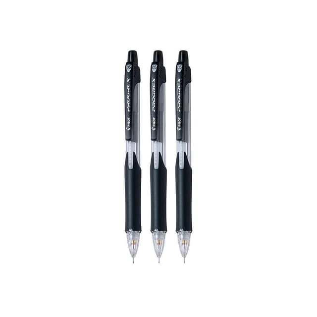 Pilot Mechanical Pencil Progrex (H-125C-SL-B-BG) Black Per Each | 
