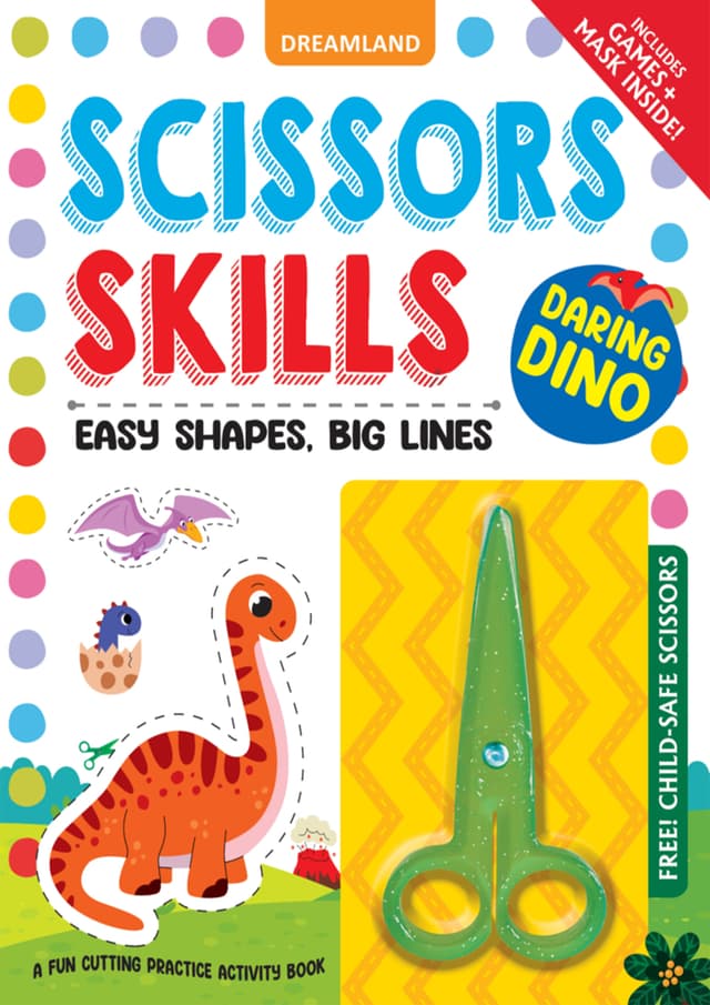 Daring Dino Scissors Skills Activity Book (পেপারব্যাক) | Daring Dino Scissors Skills Activity Book (undefined)
