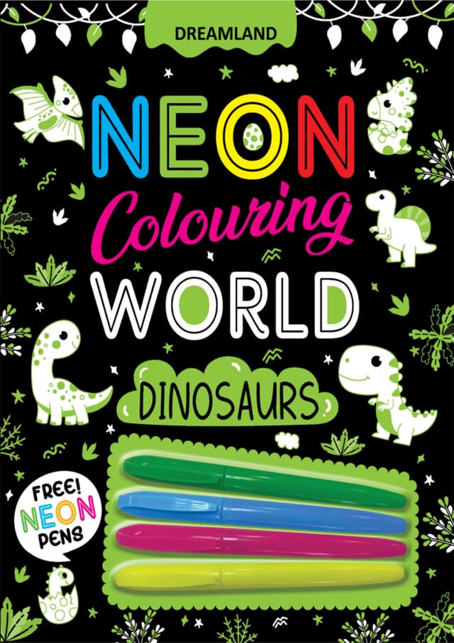 Neon Colouring World Dinosaurs (পেপারব্যাক) | Neon Colouring World Dinosaurs (undefined)
