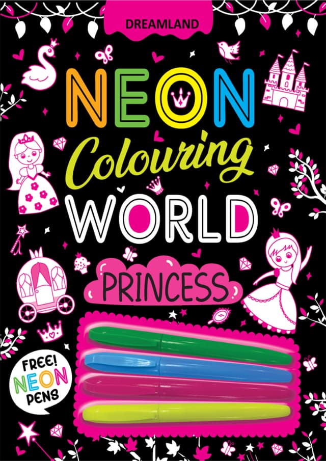 Princess Neon Colouring World Book (পেপারব্যাক) | Princess Neon Colouring World Book (undefined)
