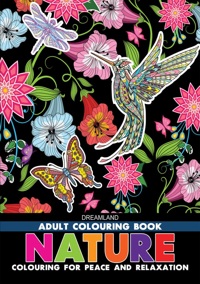 Nature Adult Colouring Book (পেপারব্যাক) | Nature Adult Colouring Book (undefined)