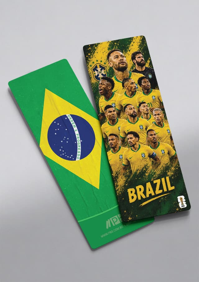 BRAZIL (Team) - World Cup 2026 Premium Bookmark (12 of 16) | BRAZIL (Team) - World Cup 2026 Premium Bookmark (12 of 16) (undefined)