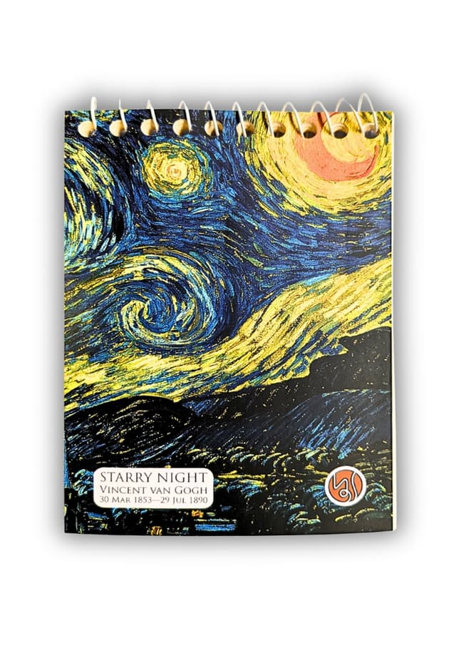 Starry Night Spiral Pocket Notebook | 