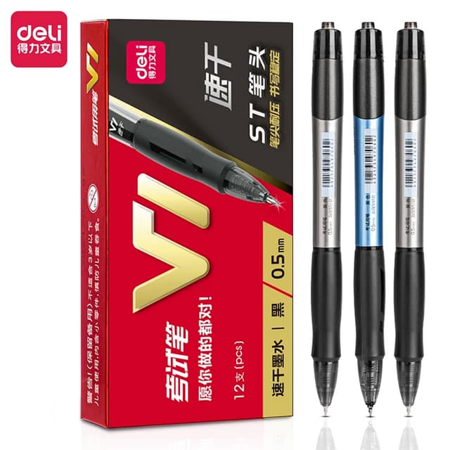Deli V1 0.5mm Black Gel Pen | 