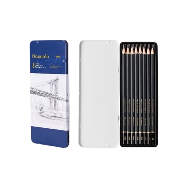 Deli Fineenollo Sketching 8B-2H (EC26) Pencil 8pcs | 