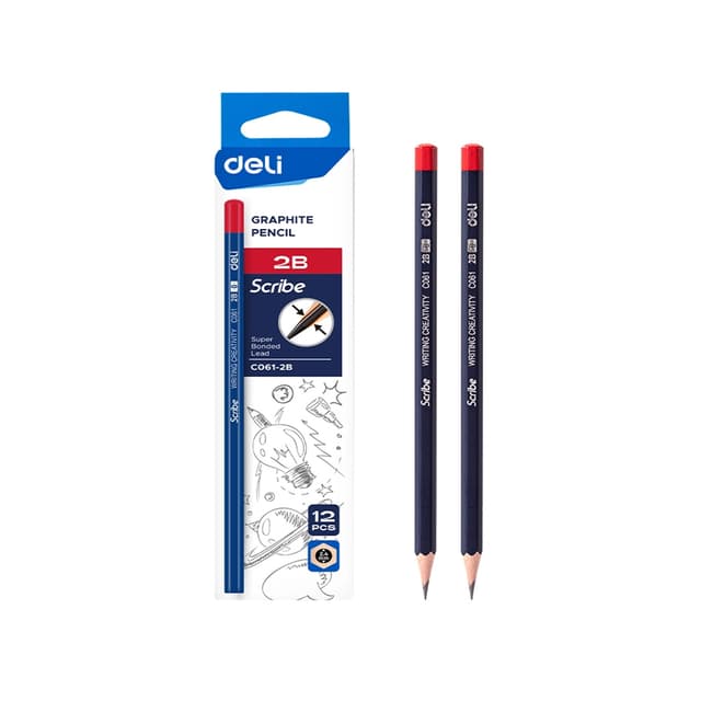 Deli Scribe Graphite Pencil C061-2B Per Each | 