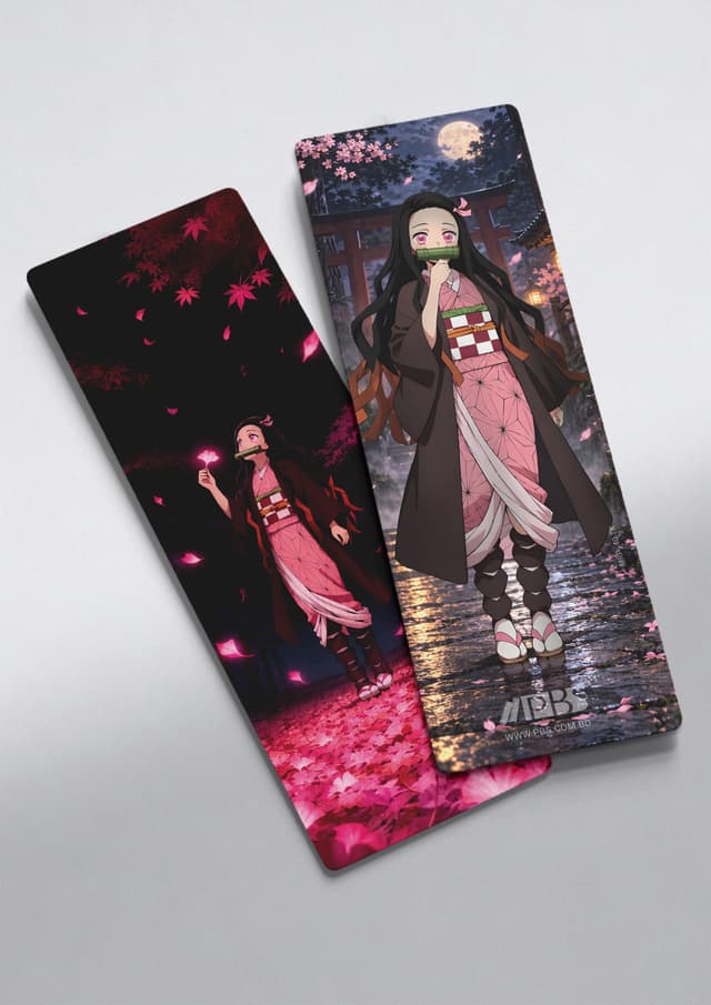 Anime Bookmark - 15 - Nezuko Kamado - Demon Slayer | Anime Bookmark - 15 - Nezuko Kamado - Demon Slayer (undefined)