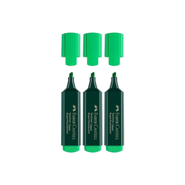 Faber-Castell Textliner Classic Green (154863) Per Each | 