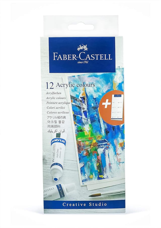 Faber-Castell 12 Acrylic Colours Set - 379012 |