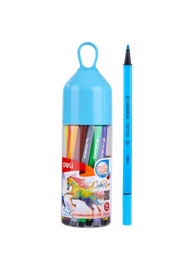 Deli Colorun Triangular Felt Pen C10526 |