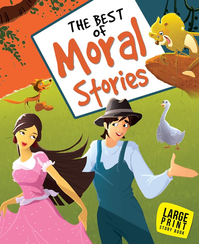 Large Print Story Book : The Best of Moral Stories (হার্ডকভার) | Large Print Story Book : The Best of Moral Stories (Hardcover)