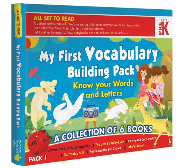 My First Vocabulary Building Pack Know your words and Letters A Collection of 6 Books Pack 1 (পেপারব্যাক) | My First Vocabulary Building Pack Know your words and Letters A Collection of 6 Books Pack 1 (Paperback)