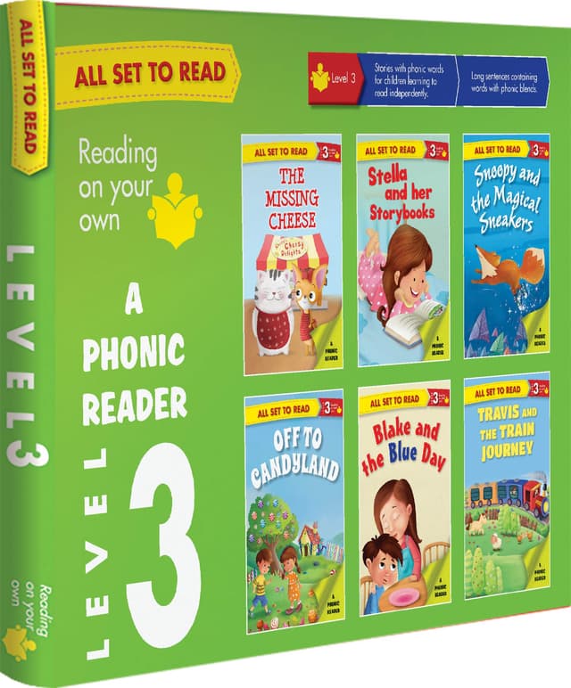All set to Read A Phonic Reader Level 3 (পেপারব্যাক) | All set to Read A Phonic Reader Level 3 (Paperback)