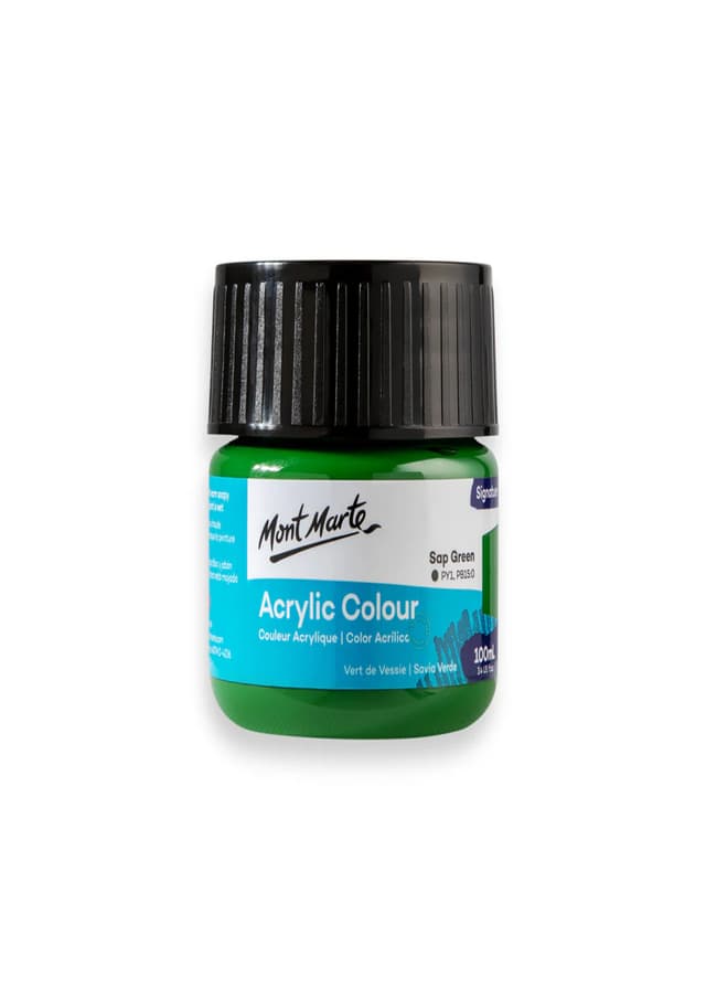 Mont Marte Acrylic Colour Sap Green 100ml (MSCH1026) |