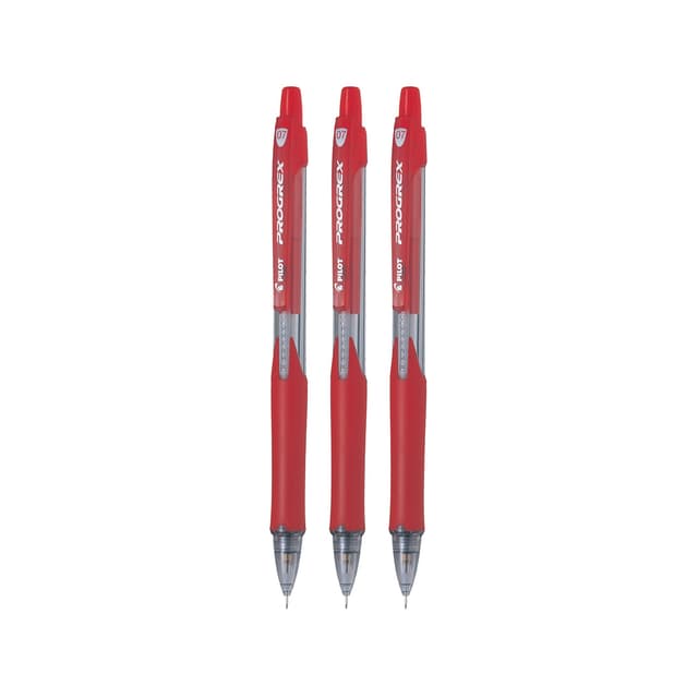 Pilot Mechanical Pencil Progrex (H-127-SL-R-BG) Red Per Each |