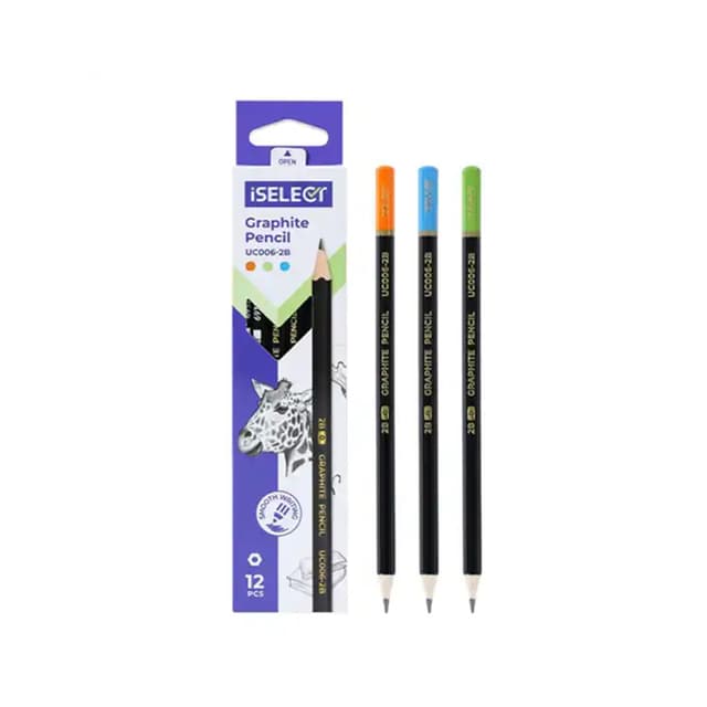 Deli iSelect Graphite Pencil (UC006-2B) 1pc |