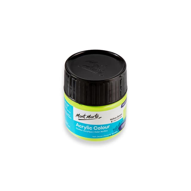 Mont Marte Acrylic Colour Yellow Green 100ml (MSCH1046) |